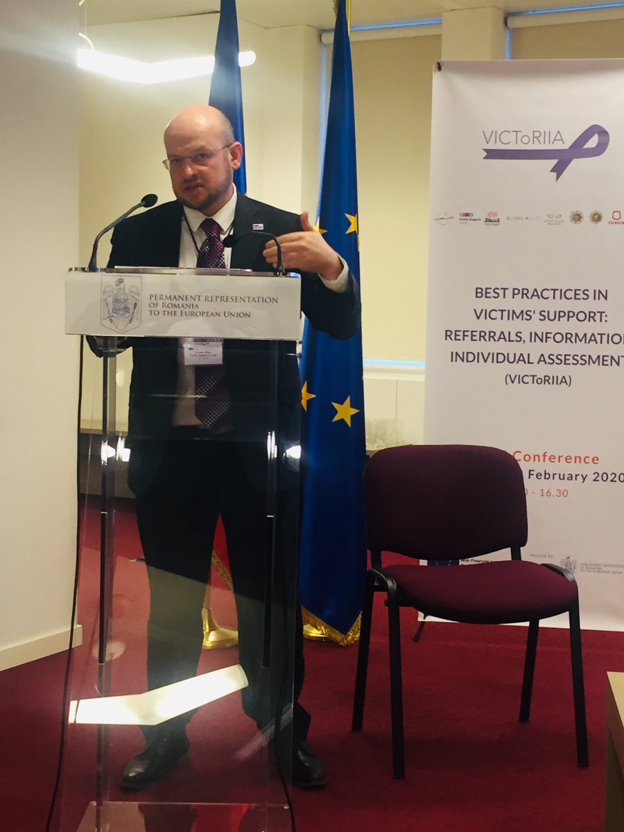 VictimSupportEU's tweet photo. #VICToRIIAFinalConference:ClosingSession:Marieta Toscheva (DG Justice @EU_Commission) & Levent Altan (@VictimSupportEU) share their insights on the #EUVictimsStrategy which underlines how much we still need to do to create societies where everybody can get comprehensive support. https://t.co/21IZriXxoz