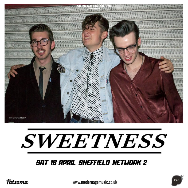 sweetnessbanduk's tweet image. Sheffield, join us at our biggest headline to date at Network2, April 18th. It’s gonna be a proper knees-up, you’d be mad to miss it! Get your tickets now x

fatso.ma/T81V