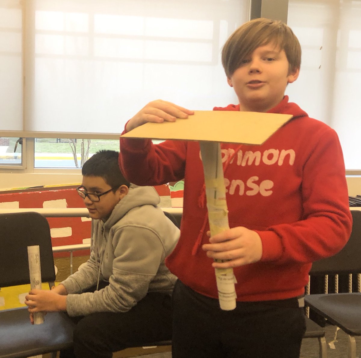 How Many Books Will This Table Support? Happy National Engineers Week at Manassas Park Middle School ⁦<a href="/LockheedMartin/">Lockheed Martin</a>⁩ #MPMiddle #spongempms