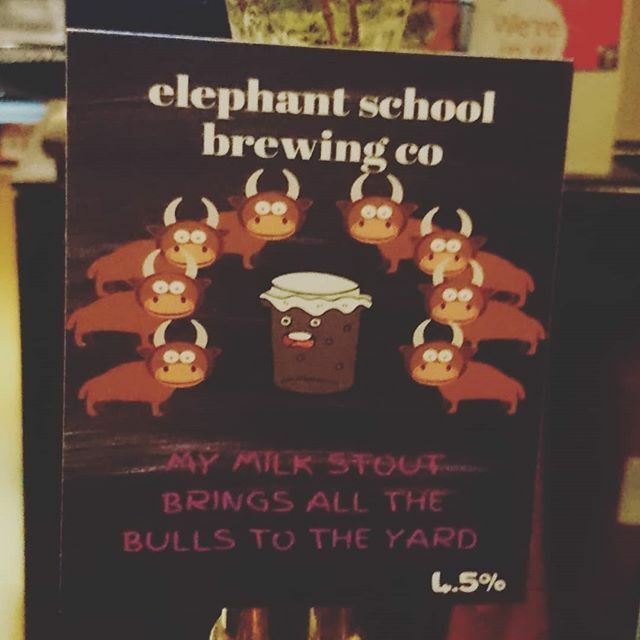 My Milk Stout from Elephant School is a very dark brown #CraftBeer. Very sweet and malty up front. Some nice fruit flavours of cranberry. A nice tartness. ift.tt/37K0iSk