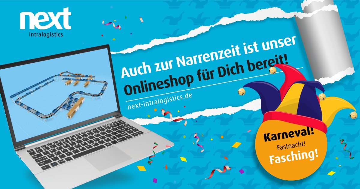 nextintralog's tweet photo. Wir von next intralogistics wünschen eine närrische Zeit! #fünfteJahreszeit #Fasching #Karneval #KonfettiimHaar #Helau https://t.co/I3MhLMqyfK