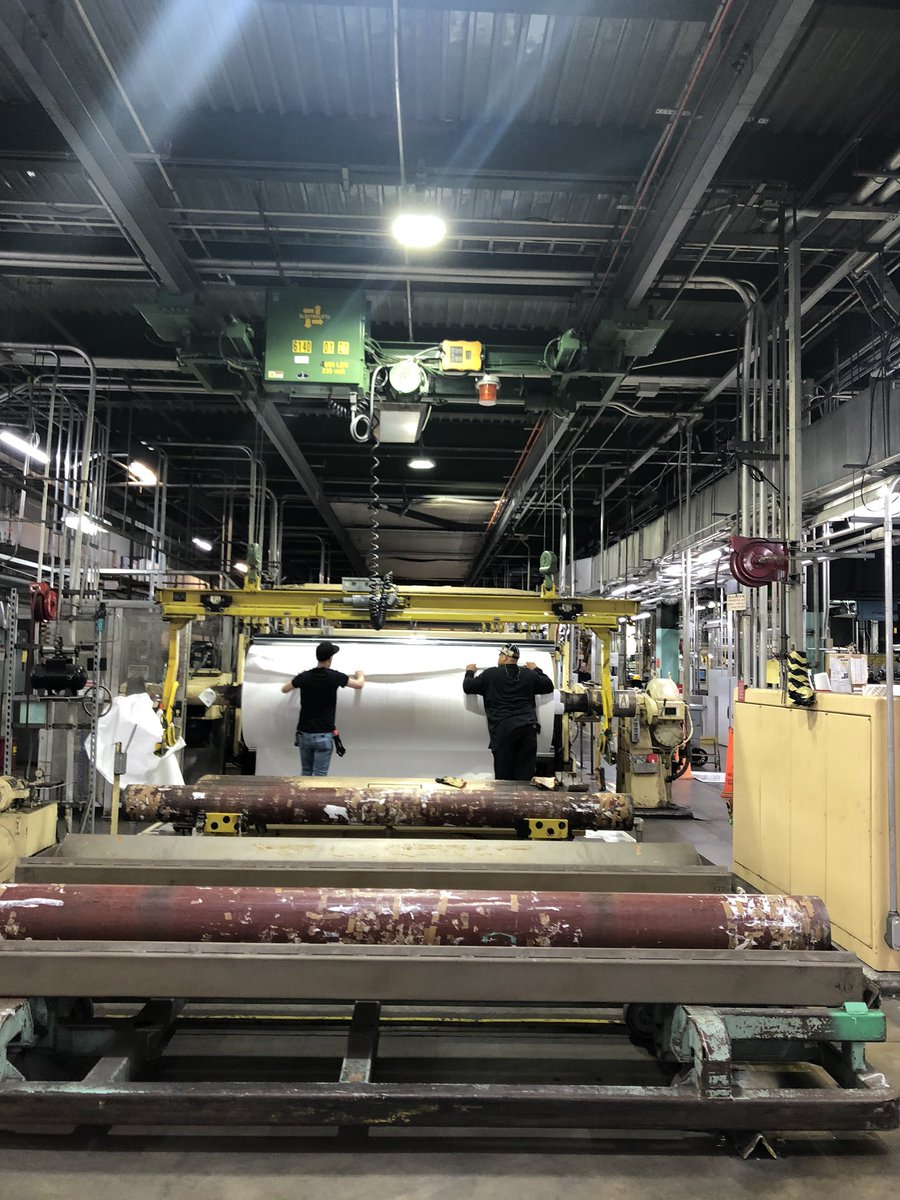 seemacnbc's tweet photo. Exclusive look inside Dupont’s largest manufacturing facility. In response to #Coronavius, thousands of employees are working around the clock to increase production of their protective suits that are in high demand from health care professionals in China. Tune in  @CNBC $DD https://t.co/vopkg2eK6W