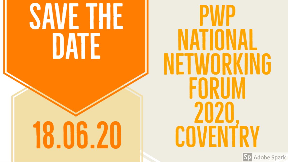 TT_NNF's tweet photo. 🗓️Save the date – 18.06.20 🗓️
It is back...book your place for PWP National Networking Forum 2020 today!
📍 Location – Coventry 📍
@Insight_Cdale @insighthealth_ @nwppn
#pwp #iapt #coventry https://t.co/T1unYXw6Vc