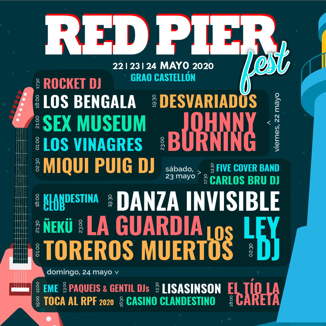 ¡Ya a la venta las entradas por día!

👉 20 € la entrada solo para el viernes.
👉 30 € la entrada solo para el sábado.
👉 10 € la entrada solo para el domingo.

No te pierdas el #festival del año ¡Será inolvidable! 😎😎

Más información en redpierfest.com/tickets