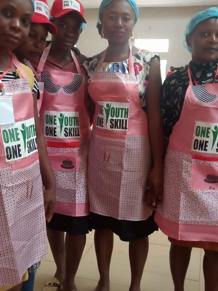 Trainees at the One Youth One Skill training powered by the Anambra State Ministry of Youth Empowerment and Creative Economy, kitted for practicals.

#Obiano_effect