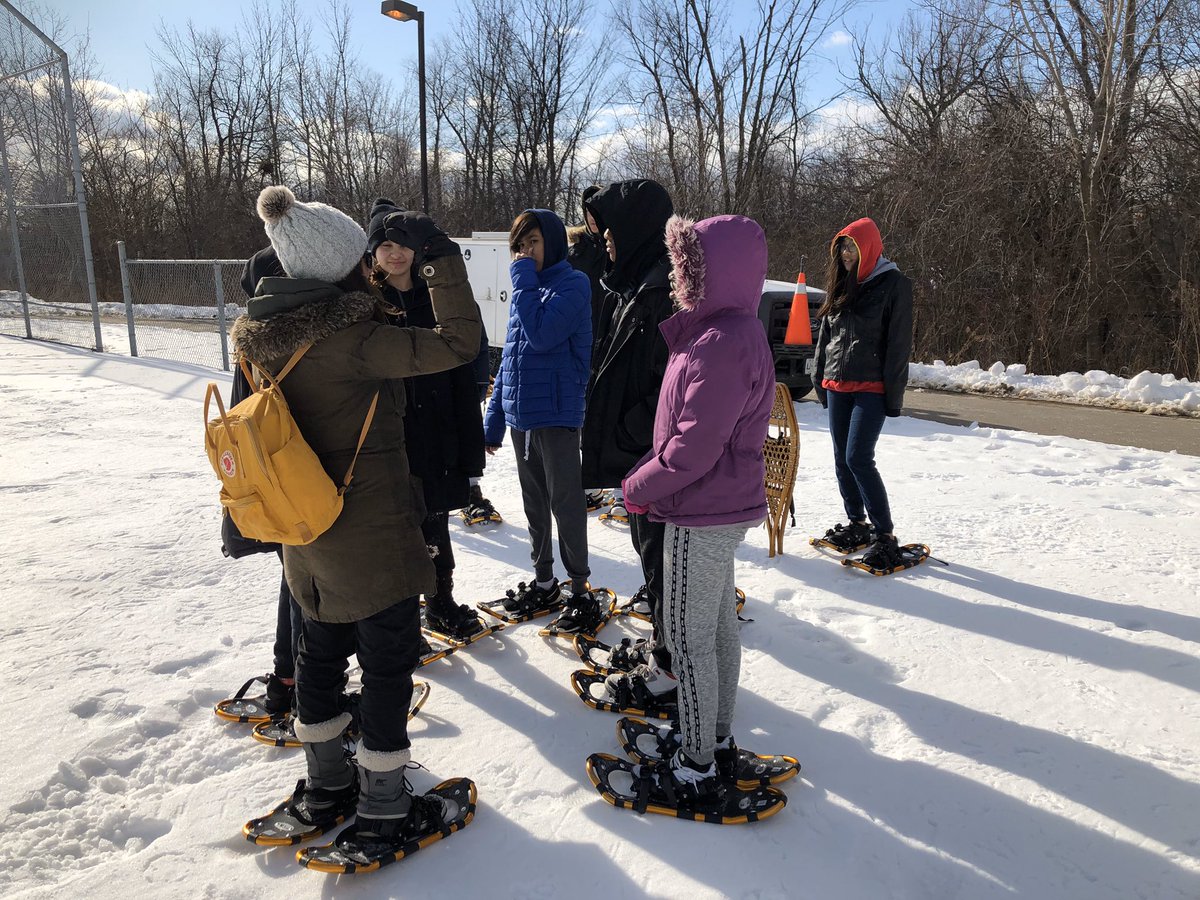 A beautiful day to embrace winter and explore snowshoeing. #fbmspride