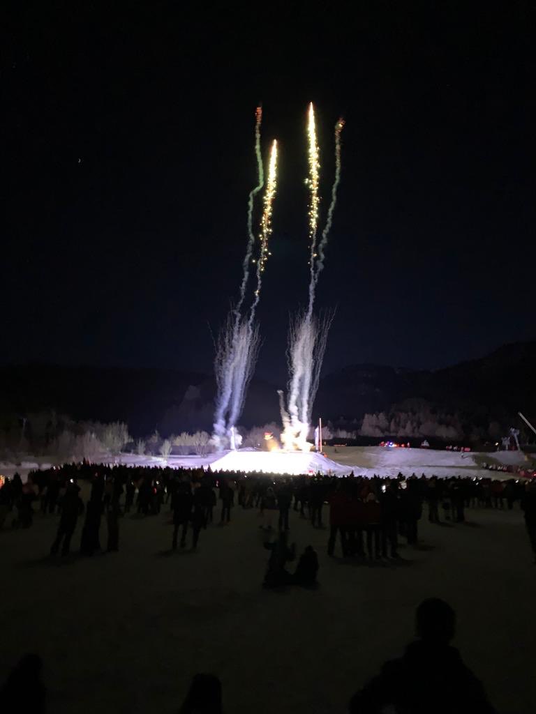 Day 6: A fun evening at the Serre Chevalier ski show with the instructors showing us all how it should be done