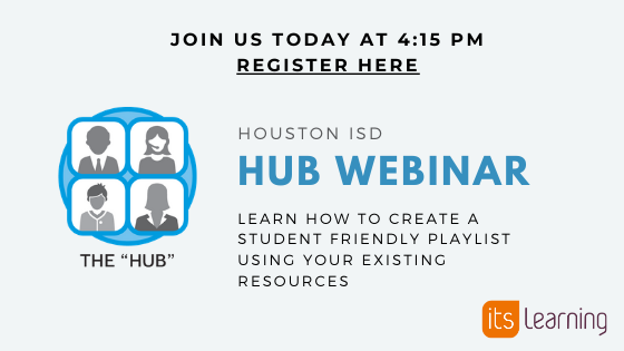 Come join us for the HUB Webinar in an hour
Register below: bit.ly/2wC8Myp