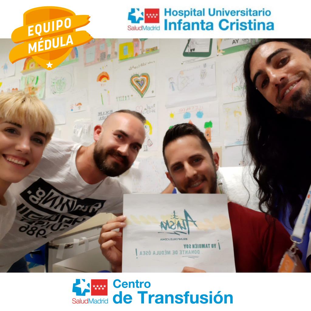 Gracias @runforleucemia Penélope por organizar este día de donación de #médula en el #HospitalInfantaCristina aumentando el número de registros en REDMO @fcarreras y a todo el personal sanitario implicado con una gran 😁 Gracias donantes 🧡 Somos #EquipoMédula