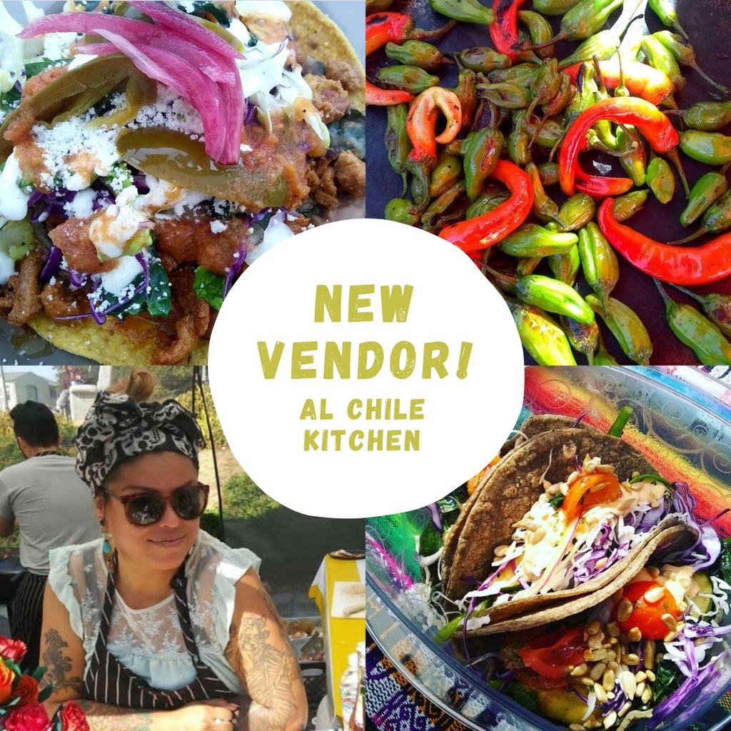 We’re excited to have @alchilekitchen join our Thursday night lineup! Barbara Chavez is a Mexico City native and believes in supporting local sustainable food systems,  sourcing ingredients from local and organic farms around the Bay Area to create her delicious food!