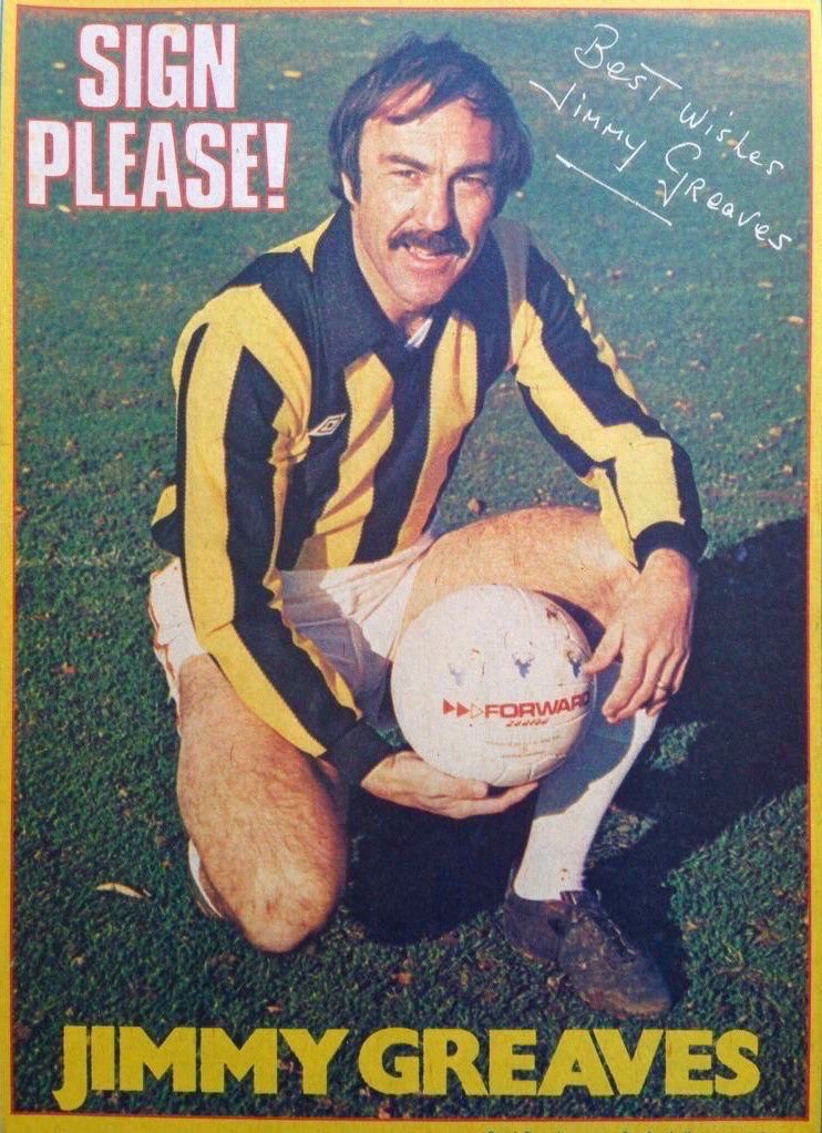 Happy birthday to the magnificent Jimmy Greaves who turns 80 today. Seen here in the colours of (1977/8) 