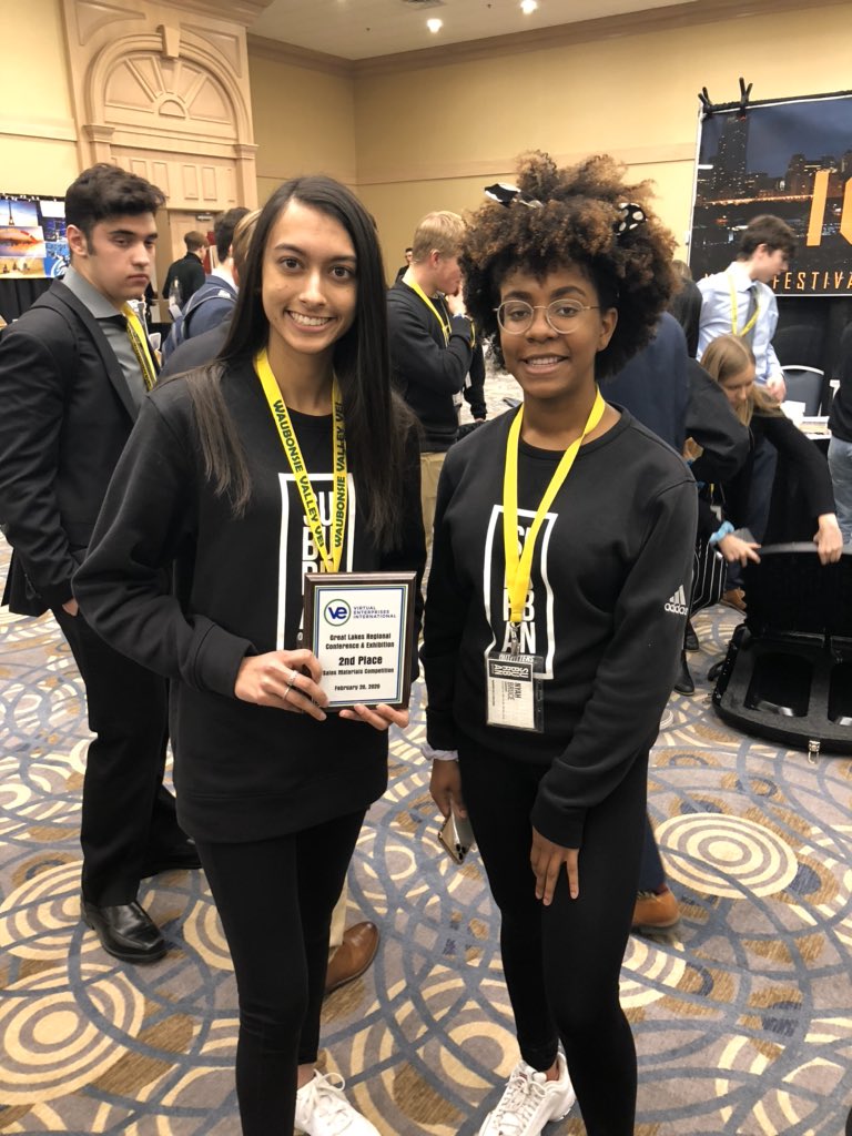 Big day for VEI at the GLC&amp;E in Rosemont. Coming home w/ a bus load of hardware from competitions:
Shoe Guru - 1st pl. Marketing
Suburban Outfitters - 1st pl. Financials, 2nd pl. HR, 2nd pl. Sales Materials, 3rd pl. Booth Design, 3rd pl. Video Commercial
#BeWV #futureready204