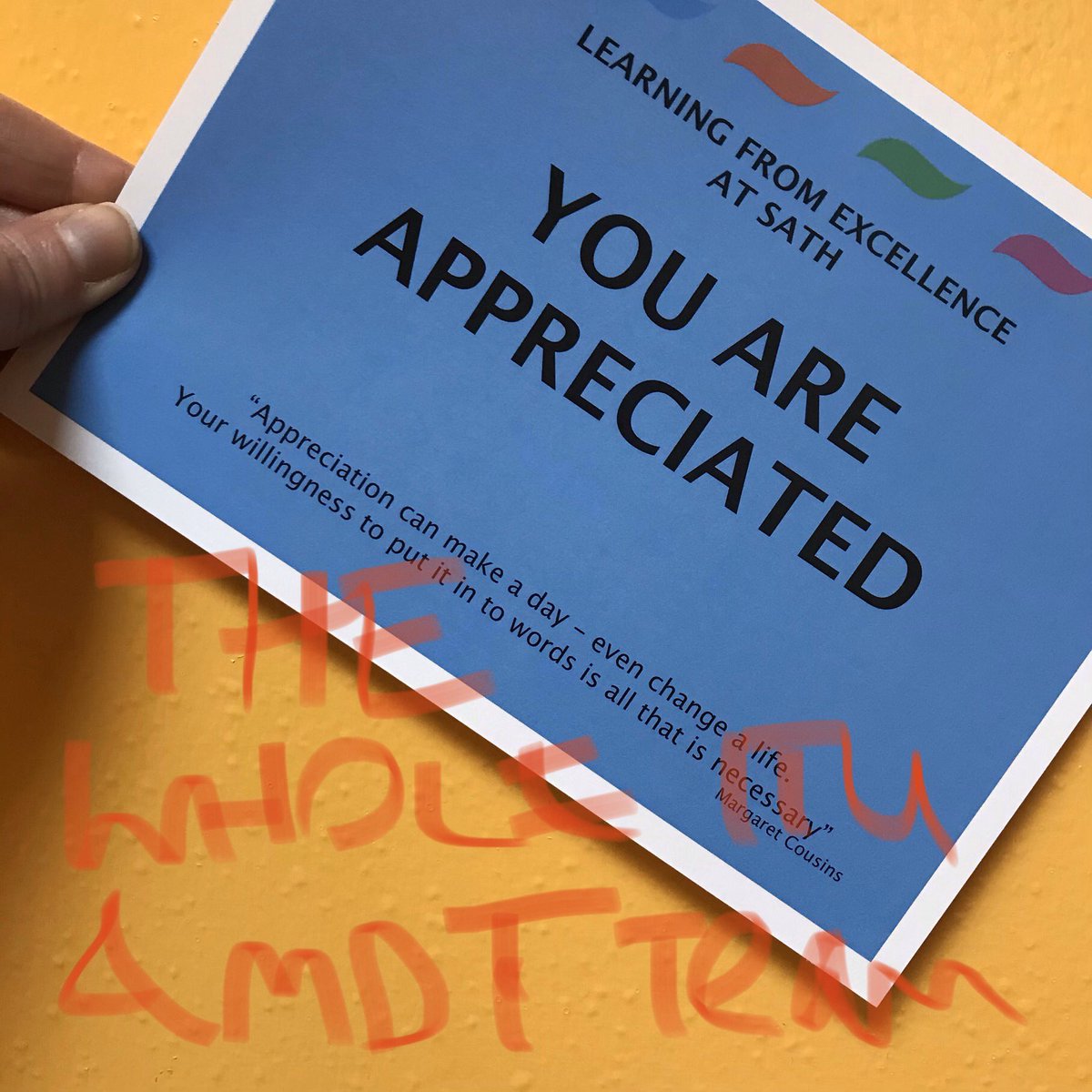 The whole PRH ITU team &amp; associated MDT on shift during a difficult airway situation - nominated for their excellent management and communcation with each other 💕🙌🌟 <a href="/sathNHS/">SaTH</a> <a href="/ashtimms00/">Ash Timms</a> <a href="/SaTHCritCare/">SATHCriticalCare</a>