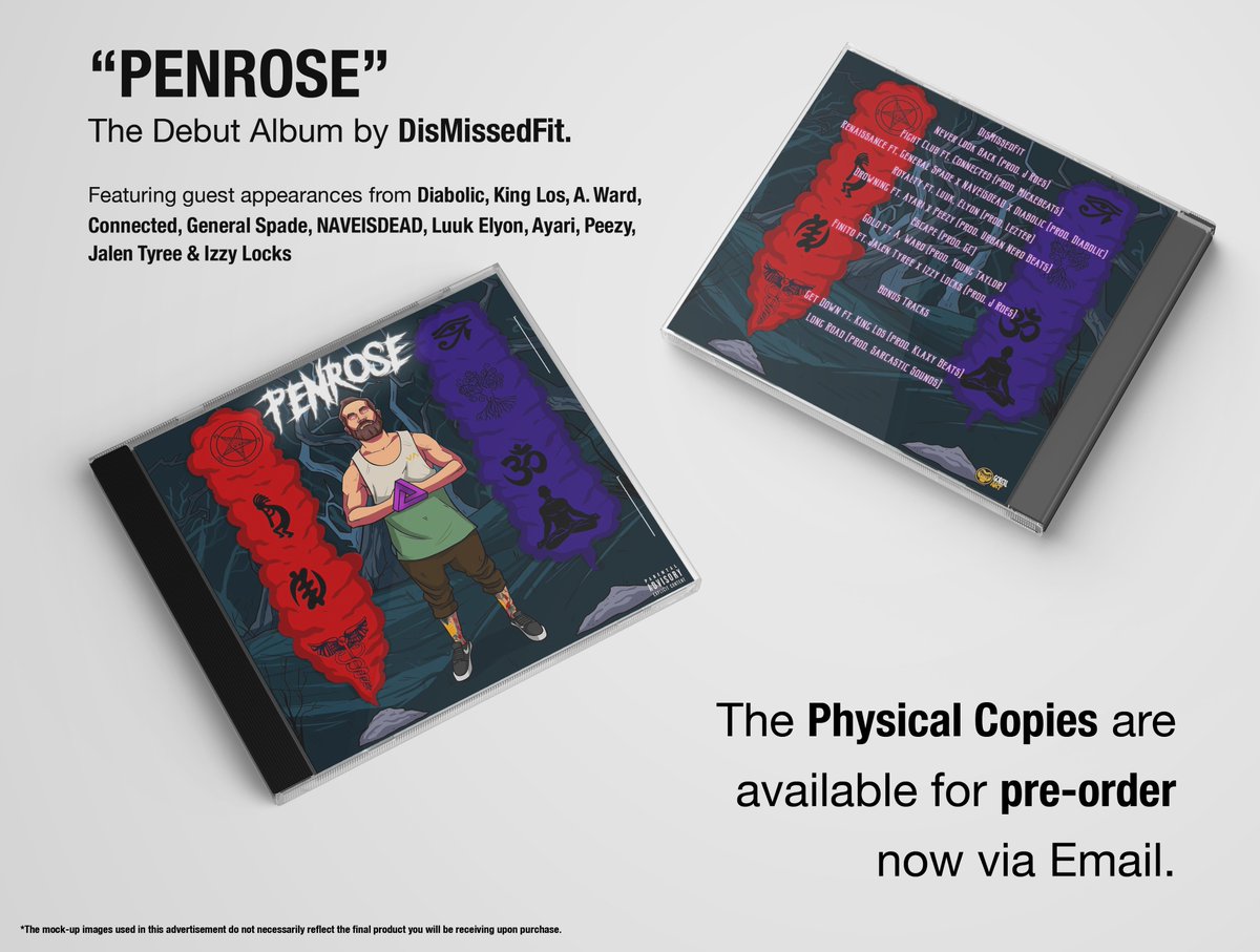 NAVElSDEAD's tweet photo. My bro @DisMissedFit1's album "Penrose" is dropping mid-March and he'll be having CD's that you can pre-order NOW to secure your copy!

If you'd like to secure your copy, reach out to samhstockwell@gmail.com and he will get you all sorted out! https://t.co/MtpdeWZHDE