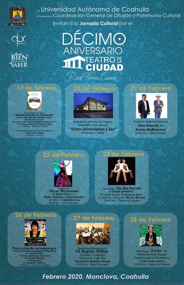 De fiesta en las cabinas de SuperFM  Jesús Ballesteros y Bettina Villarreal nos invitaron a los eventos de los festejos del Décimo Aniversario del #Teatrodelaciudad Raúl Flores Canelo #Monclova #Coahuila