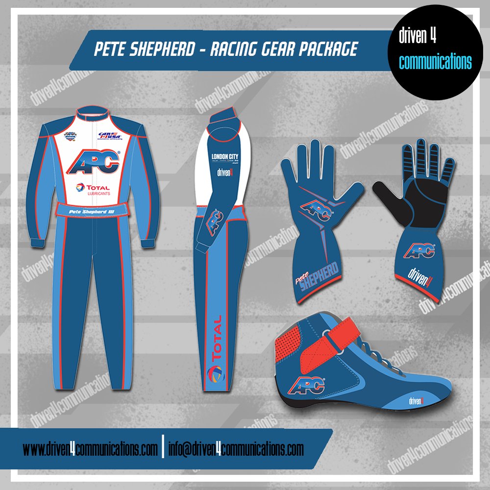 Petey_3's tweet image. Check out my new racing gear for the 2020 @UnitedLMSeries  season with @apcautoparts @Total
London City Chrysler Jeep @driven4comm  @EpicRaceWear_ca