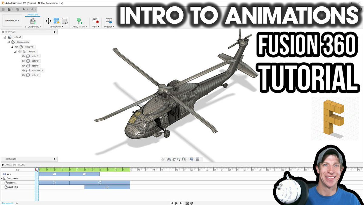 FusionTutorials's tweet image. Did you know you can create animations inside of Autodesk #Fusion360? The animation workspace allows you to create animations with multiple moving parts quickly! Check out this beginner guide to creating animations here - thefusionessentials.com/animations/