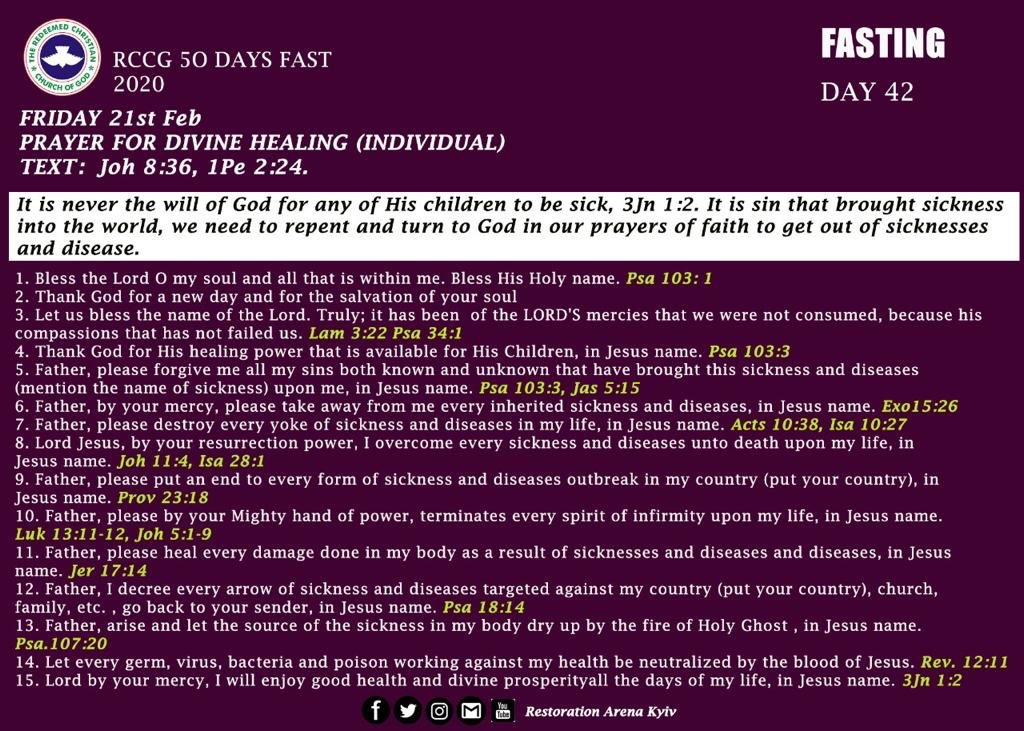 rccgkiev's tweet photo. Day 42 of 50 days fasting and prayers 
#78hoursmarathonmessiahpraise 
#restorationarena #victoryarena #breakthrougharena #praisearena #RCCGFAST #rccgstopthekilling #rccgworldwide #rccgukraine #rccghq #rccgkievmedia #fasting #prayer #divinehealth https://t.co/W9xLLTANKa