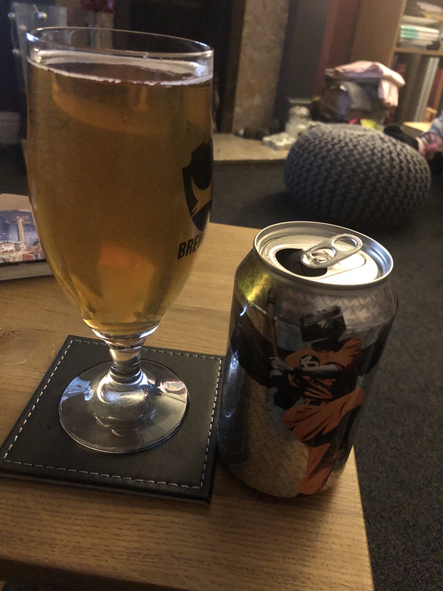 #beerbods Again love the can. Is the character a hint to Babe Ruth? <a href="/BrewBoard/">BrewBoard</a>. This is my go to beer type so might be my favourite so far 9.5/10. I’m getting used to Thursday night drinking 😂.