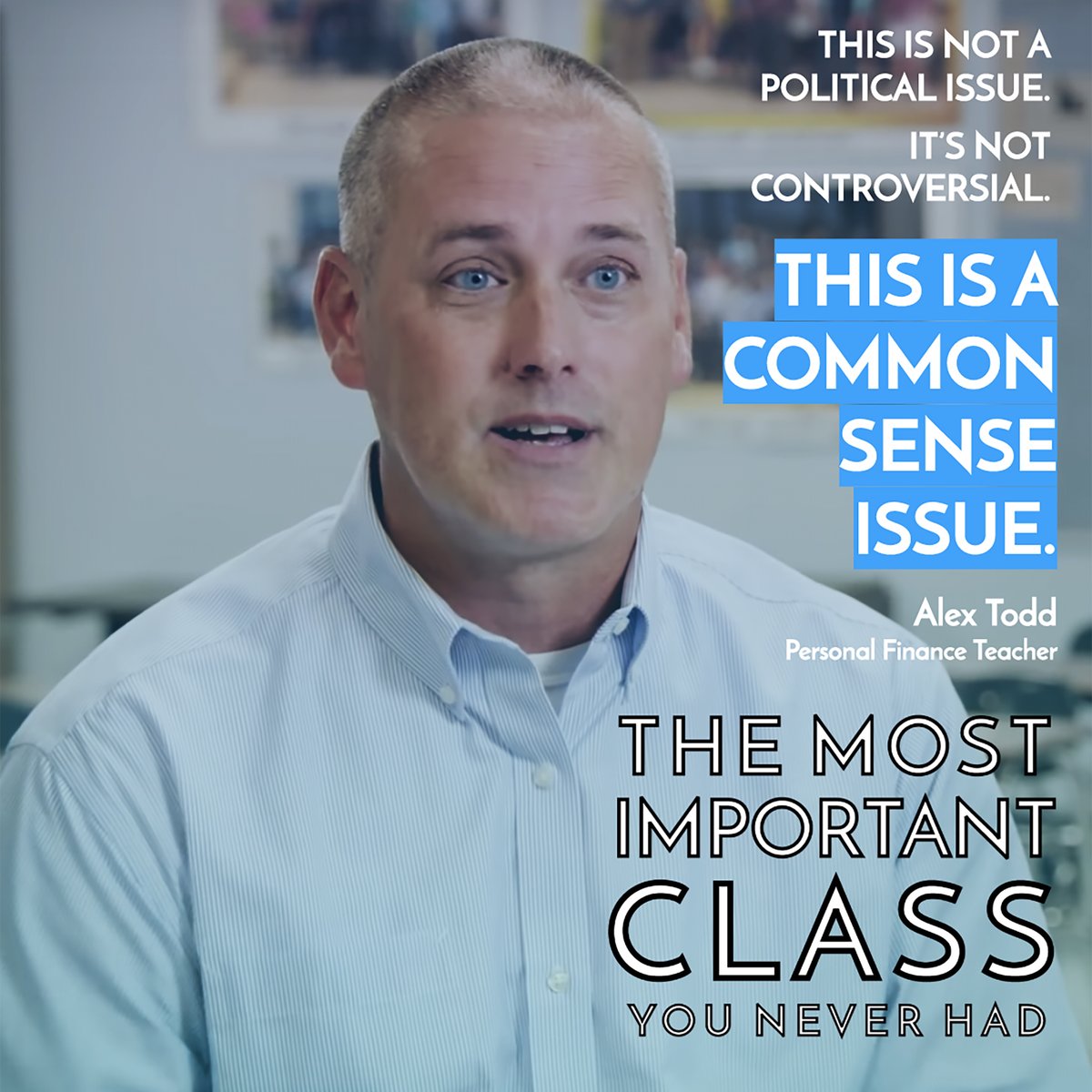 NextGenPF's tweet photo. "This is not a political issue. It's not controversial. This is a common sense issue." (Alex Todd, Personal Finance Teacher)
.
#MostImportantClass #NGPF #personalfinance #nextgenpersonalfinance #accessforall #Mission2030 #parallelagramseason
.
LINK: https://t.co/OSRh7nKGuj https://t.co/HZRbdUaA2r