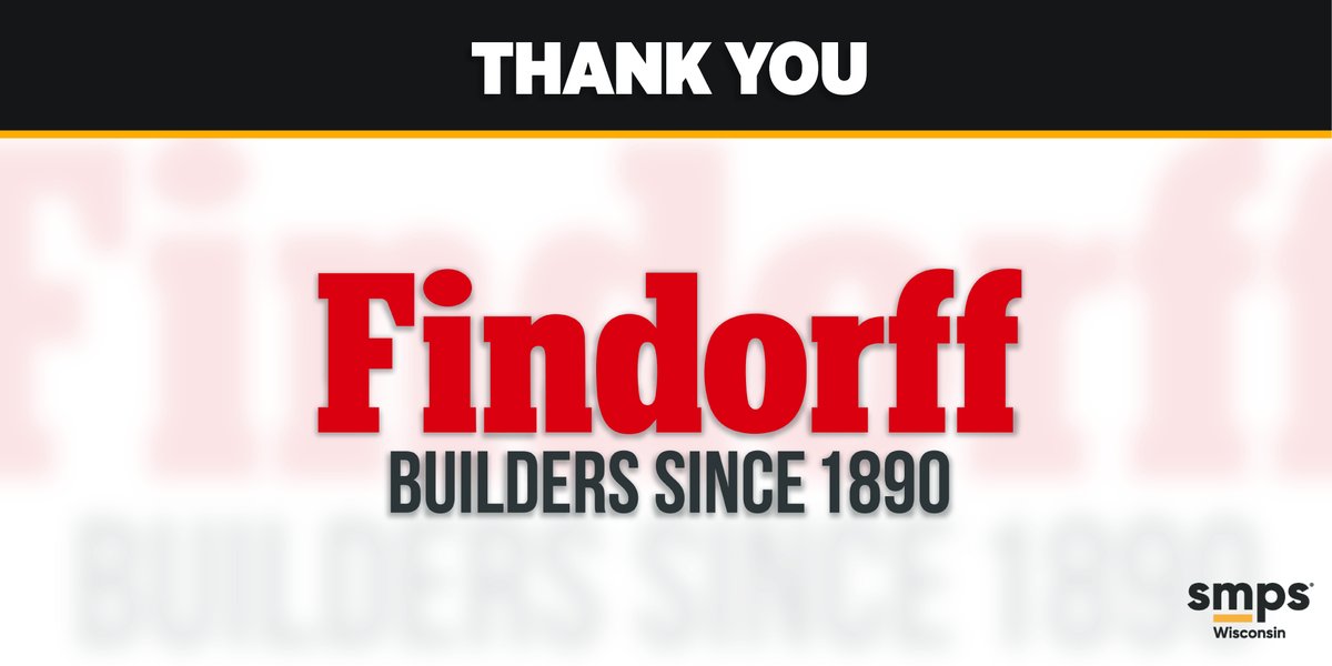 SMPSwi's tweet photo. (2/2) ...The #builders at #Findorff are dedicated to building environments that make differences in peopleโs lives.
If you are interested in learning more about sponsorship see the link below.
https://t.co/OvMuxFJ5tp
#ThankfulThursday #ConstructionExperts #MidwestBuilders https://t.co/3Ilh1Ye2o3