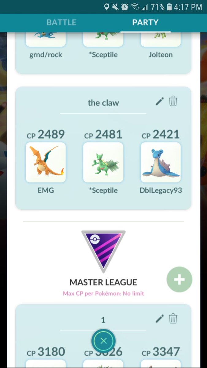 FrogBark1's tweet photo. Just went 5-0 with this team. Swapping out Alolan muk for Lapras was the game changer.🥊🥊 https://t.co/4AVIdeLpMx