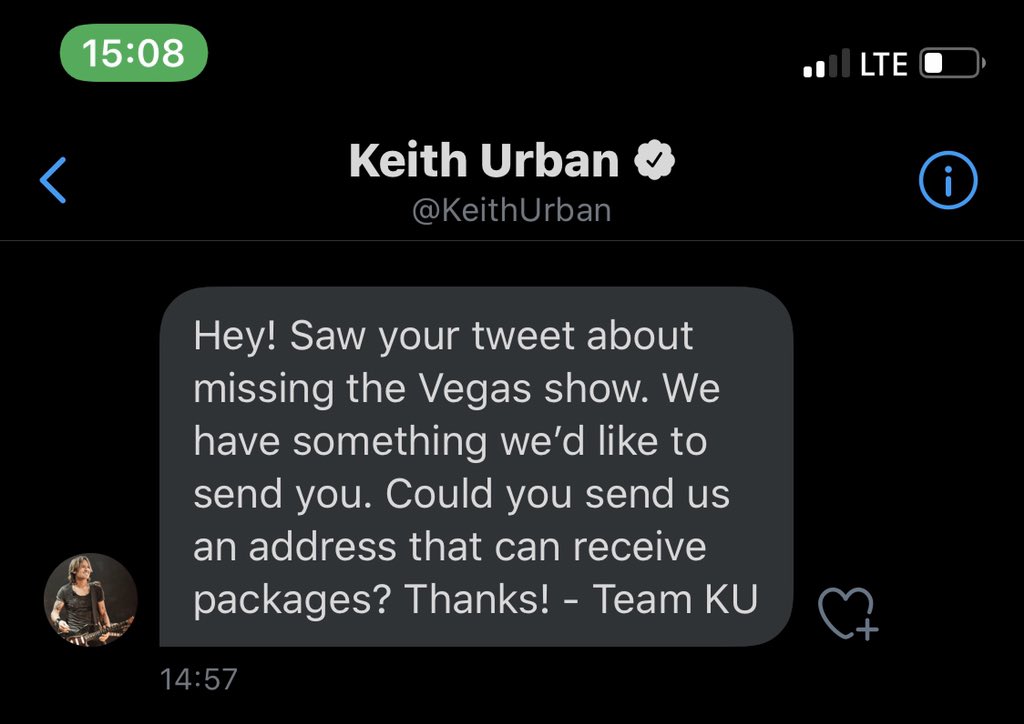 Kadobowler050's tweet photo. so this happened 😦 anyone else think @KeithUrban should let me play a song with my new guitar on stage with him this tour?! https://t.co/HQ2yEsDq0i