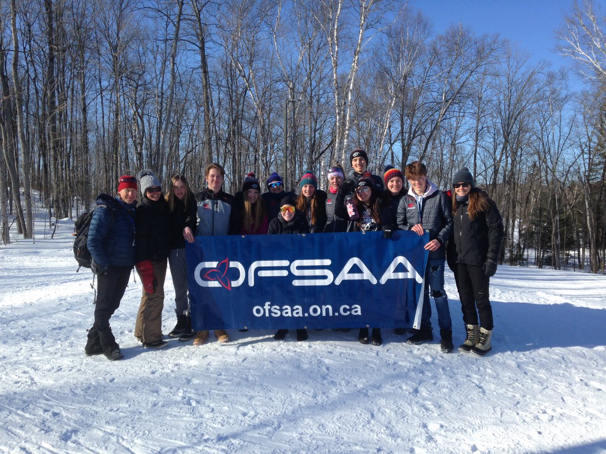 ParrySoundHigh's tweet image. PSHS Nordic did some fast skiing today @OFSAASnow . Way to go Panthers!