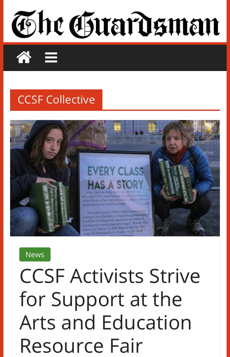 CCSFCollective's tweet photo. Thank you @theguardsman for covering our participation in @artsedalliance resource fair at @asianartmuseum! 🙏🏼 This was back in January, when we were promoting #CCSFArts and awareness on the #ViciousClassCuts. 

Link to article here: https://t.co/lYldQs05Fv 😊 https://t.co/e9ImtL0PcB