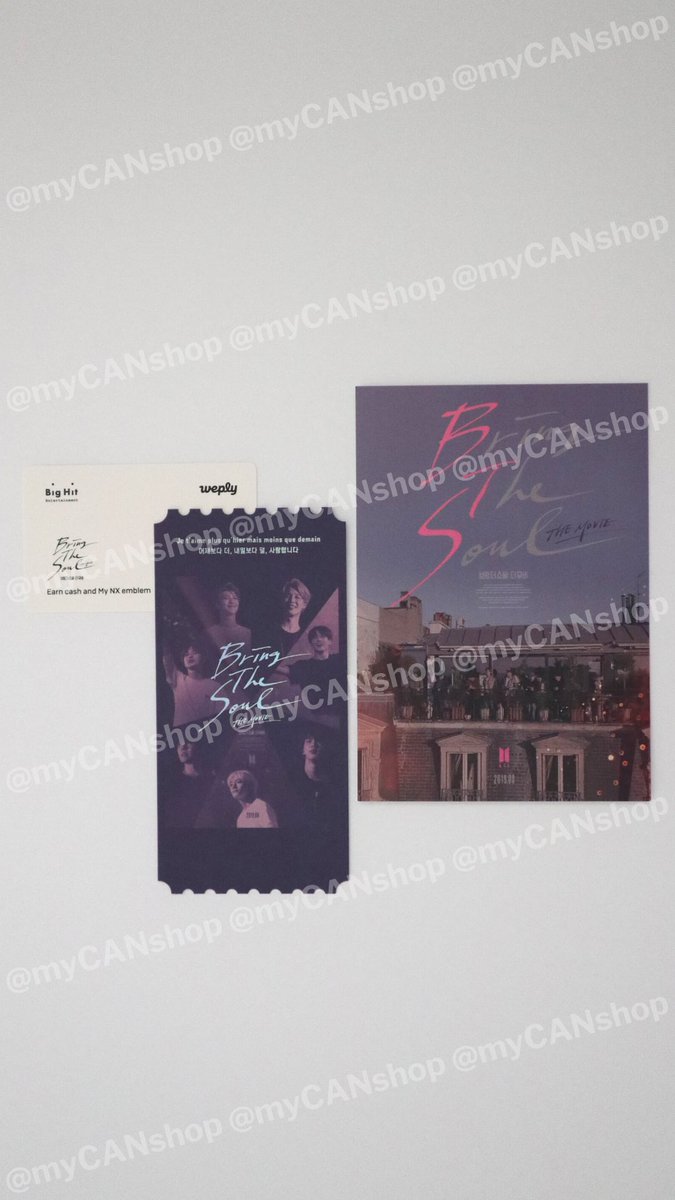 myCANshop's tweet photo. #BTS #BRINGTHESOUL LIMITED EDITION TICKET
• $65CAD (ticket, postcard & QR code)
• $60CAD (w/o QR code)
• CANADA shipping included
📍Toronto, CAN
❗️DM for inquiries
❗️CAD/PayPal
#7isComing #BTSINCANADA2020 #StreamBlackSwan #StreamShadow #남준 #석진 #윤기 #호석 #지민 #태형 #정국 https://t.co/SacxmyKy1E