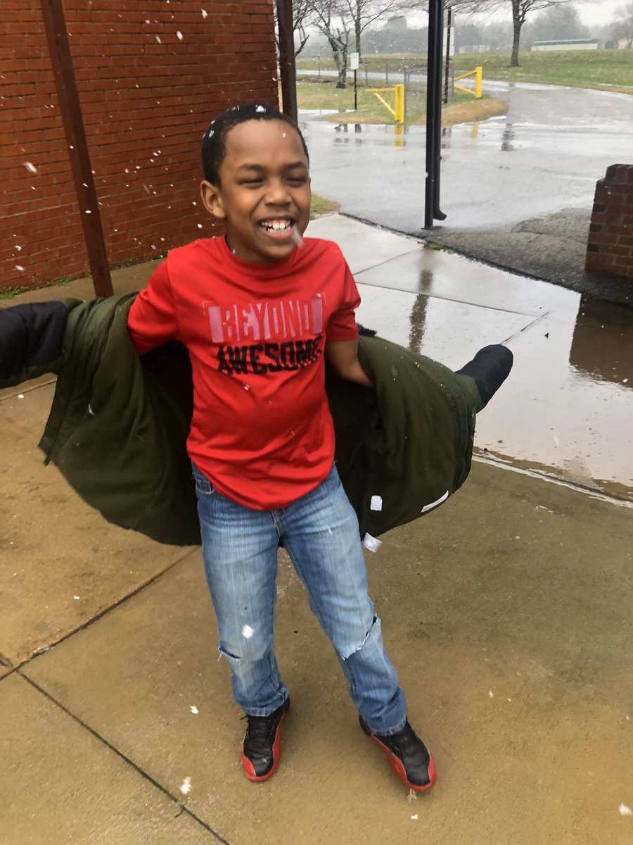 What do you do when it starts to snow at school? Go play! Building a community of friendships is just as important as learning 👏🏼❄️ <a href="/MXRComets/">Madison Cross Roads</a>