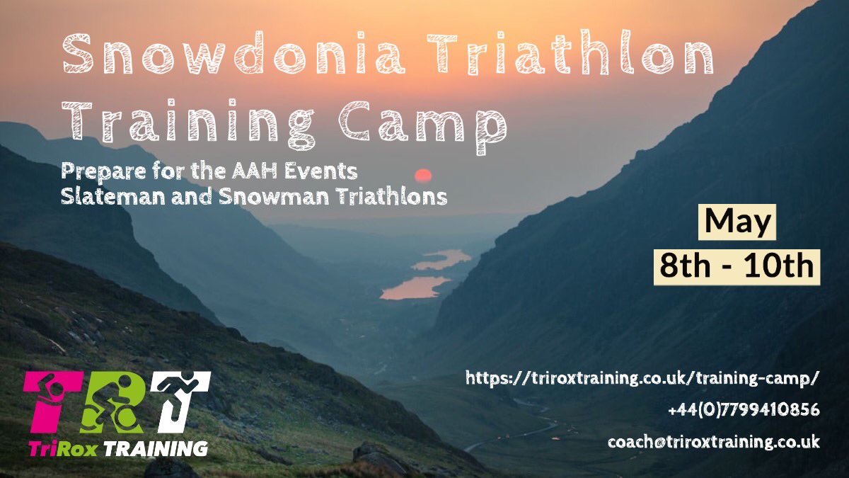 TriRoxTraining's tweet photo. Get yourself set for the season in beautiful Snowdonia #triathlontraining #snowdonia #tricamp #Alwaysaimhighevents #gonorthwales https://t.co/0TL0UXWRAt