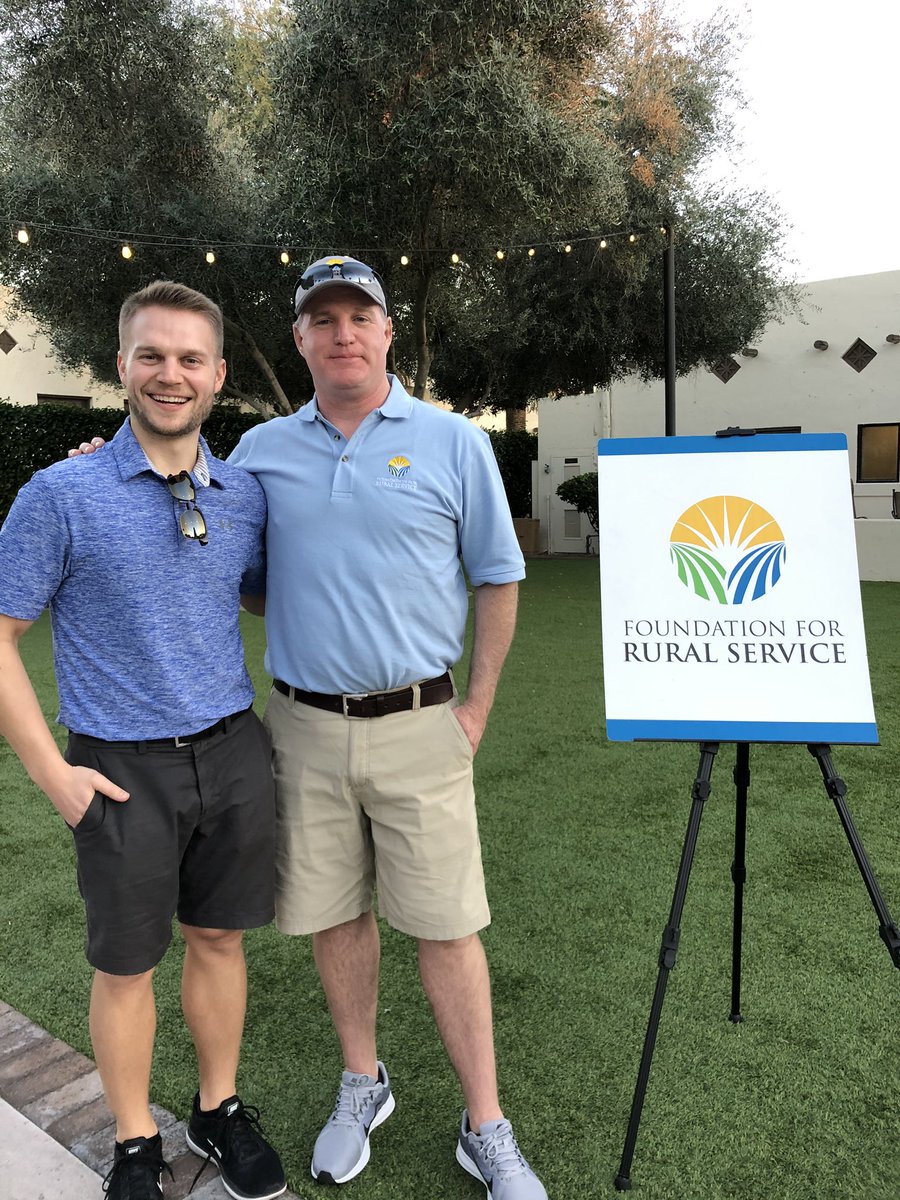 Adam_Jorde's tweet photo. No better way to finish out @ntcartime 2020 than with the @FRSRuralConnect golf tournament. It almost looked like we even knew what we were doing out there. #rtimeinnovates https://t.co/X6a6MKWO7G