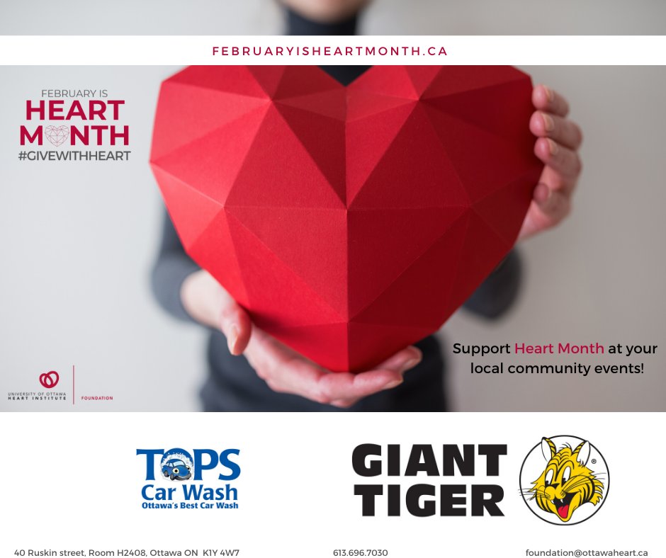 Incoming!! More paper heart locations for your daily #HeartMonth info✨

Check out <a href="/TopsCarWash/">Tops Car Wash</a> and Giant Tiger and grab a paper heart on your way❤️