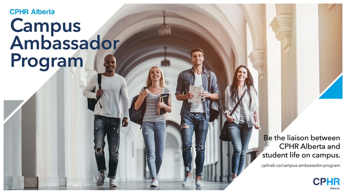Hello, #HR students! We've launched a new program just for you - our Campus Ambassador Program supports students' post-secondary experience by linking them to contacts in Alberta's HR community. The deadline to apply is tomorrow - don't miss out! ow.ly/AeDT50y75jZ