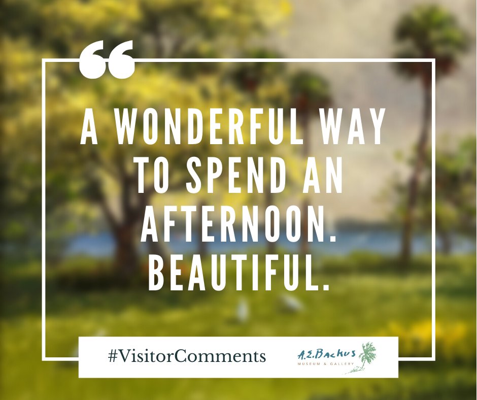 AEBackusMuseum's tweet photo. #VisitorComments #AEBackus #FLhighwaymen #artstlucie #VisitStLucie https://t.co/KnqV0wzGAb