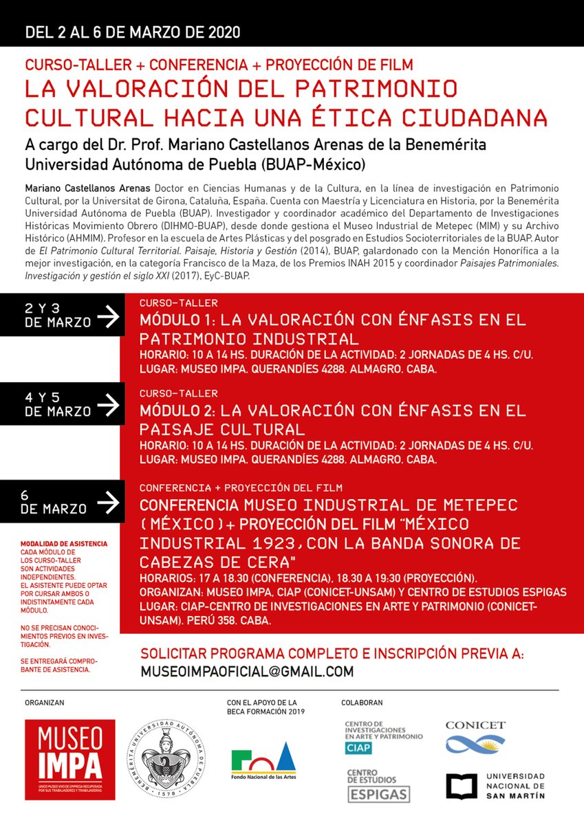 museoIMPA's tweet photo. El Museo IMPA y la Benemérita Universidad Autónoma de Puebla (México) juntos por la “La valoración del Patrimonio cultural hacia una ética ciudadana” https://t.co/EdR0gbItZL https://t.co/jiH0zibemn