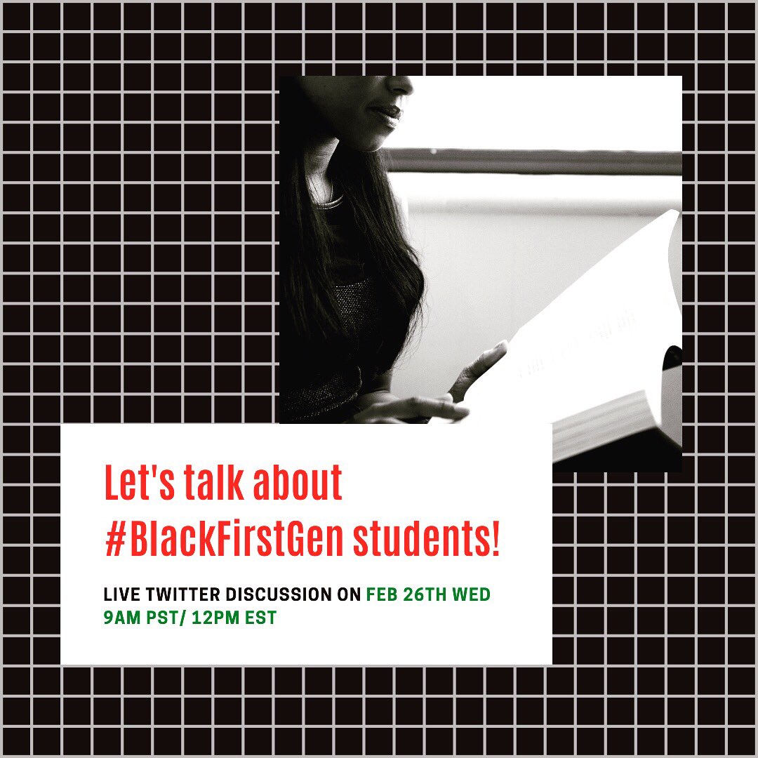 jwinfield4's tweet image. Let the dialogue begin on #BlackFirstGen @EveHudsonPhD @DrLTMiles