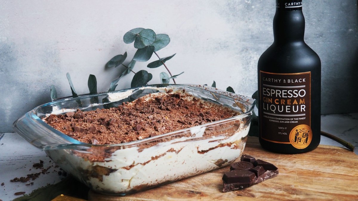 Fuss-free boozy desserts - now that's what we're talking about! We whipped this Tiramisu up, using our Espresso flavour, in just 15 minutes! Get the recipe on our Facebook page. #CarthyandBlack #BoozyBaking