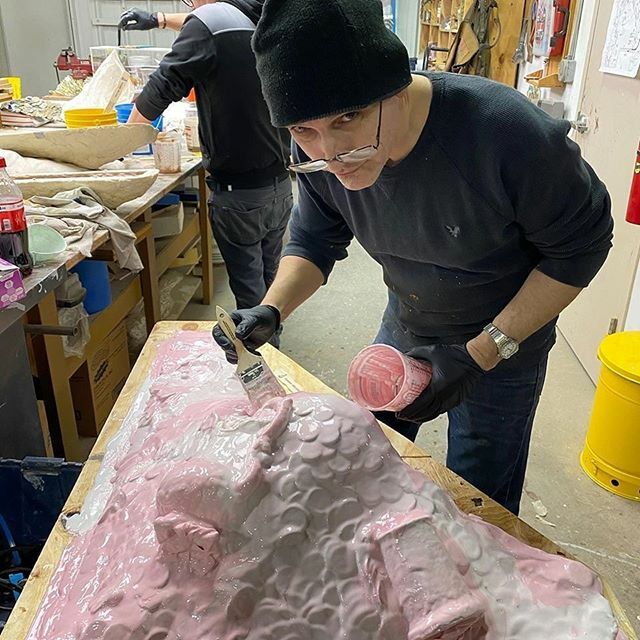 KingdomProds's tweet photo. Mold making at its finest, one of the messier/time consuming scenic techniques! Scenic Charge: @pedroriverafineart ! 
#scenic #scenicdesigner #art #mold ing #sculpture https://t.co/wk6XFfV5dZ https://t.co/xKyRNOWr6b