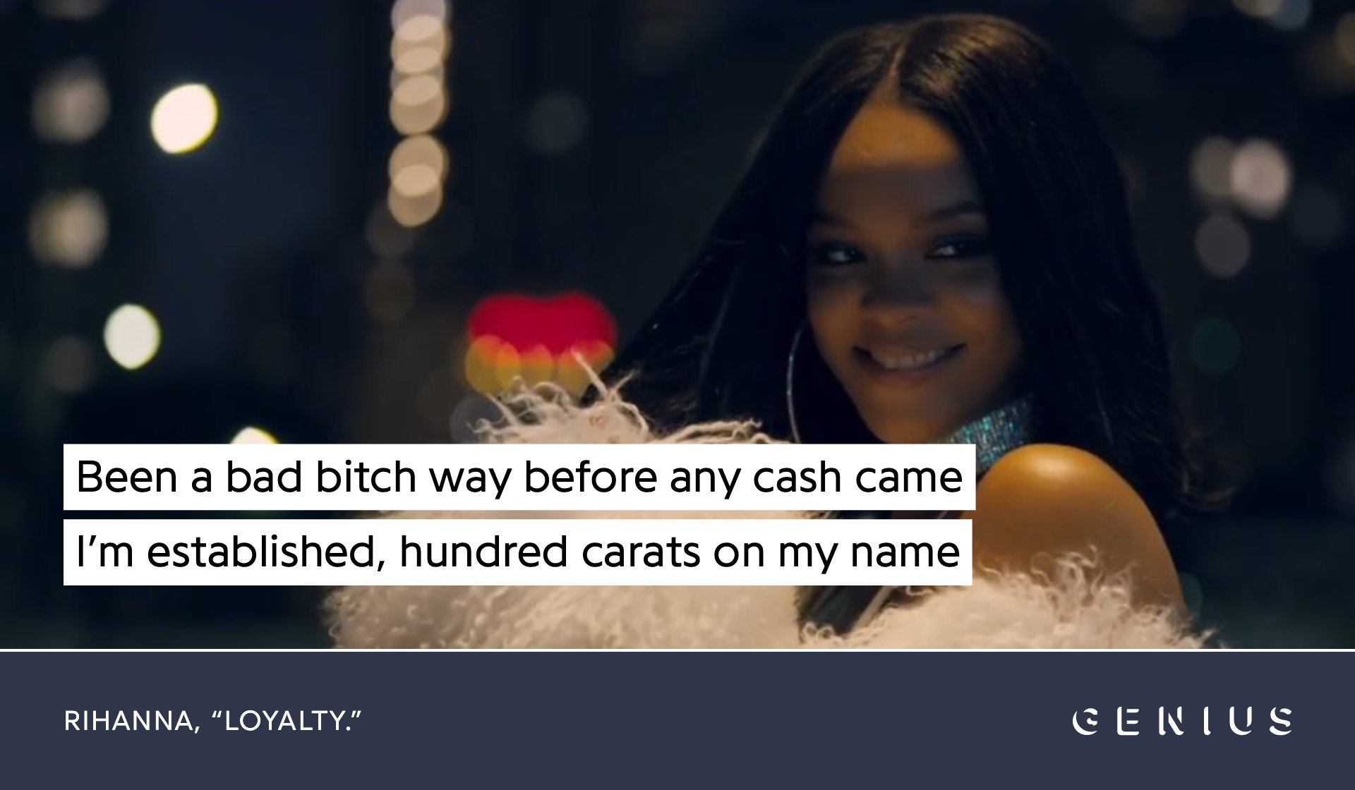 Happy birthday to rihanna   what\s your favorite riri lyric? 