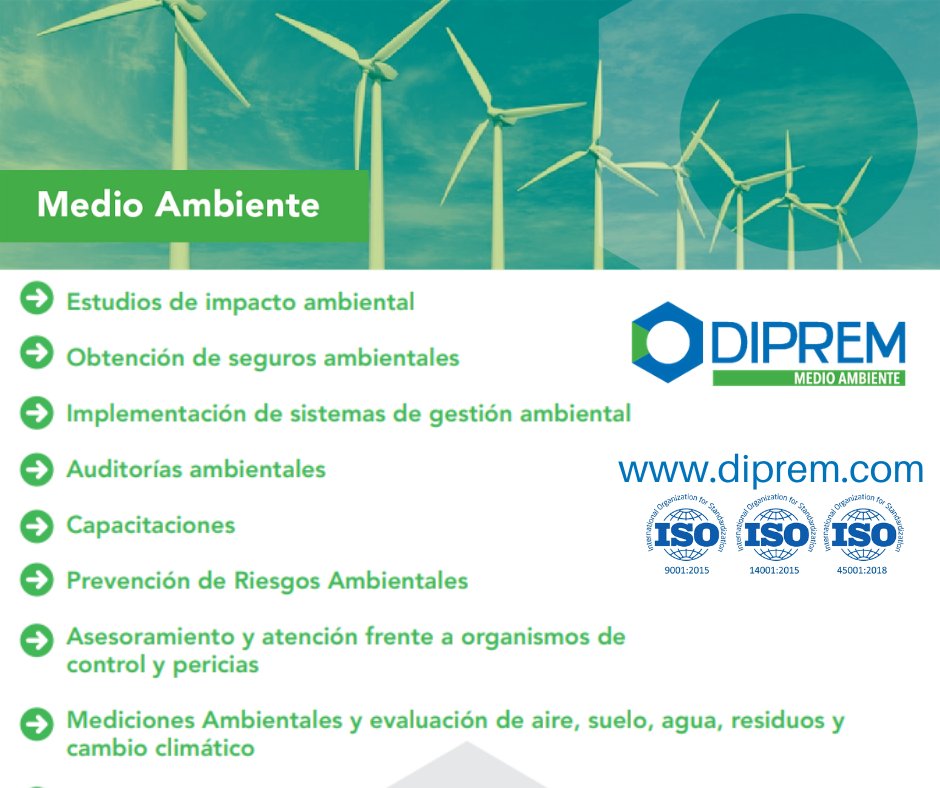 DipremM's tweet photo. #MedioAmbiente 
Contamos con amplia experiencia en la implementación y manejo de sistemas de gestión ambiental en obras de gran envergadura del sector industrial, químico, minero y energético. 

Para más información visita nuestra página web: https://t.co/aRhSoLr0CD 

#Mexico https://t.co/dUBB1IMELR