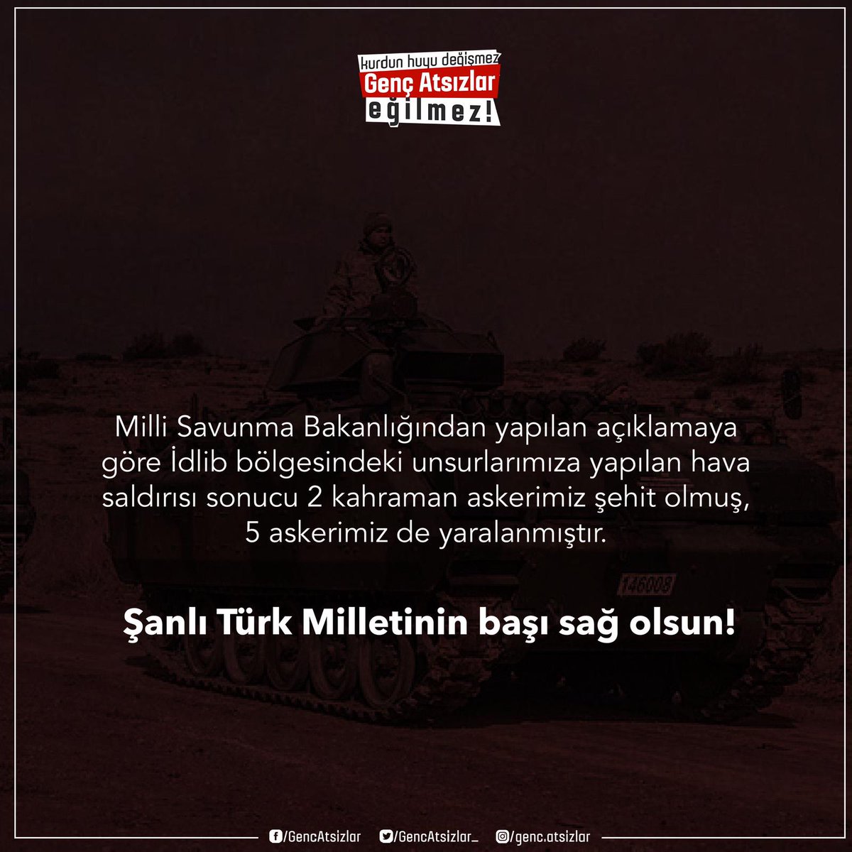 Türk Milletinin başı sağ olsun!