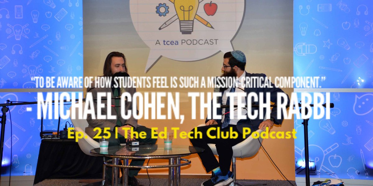 TCEA's tweet photo. “To be aware of how students feel is such a mission-critical component.”
-@TheTechRabbi
🦻to the entire convo on benefits of design thinking in #education + building student empathy.
#EdTechClub Podcast | LIVE from #TCEA
➡️https://t.co/n6DD7N0i8K
#TCEA2020 #EduTwitter #SEL https://t.co/9EeEVK9n8N