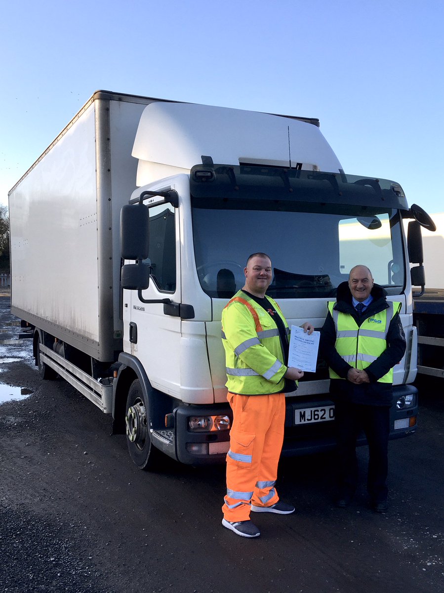 pandgtraining's tweet photo. Congratulations Wayne on your excellent Category C pass, from all the team at P&amp;G Driver Training!👍 A very well deserved result for all your hard work and determination.🚛 #AnotherHappyTrucker #DriverTraining #LGVTraining https://t.co/0k8AHoqnnx