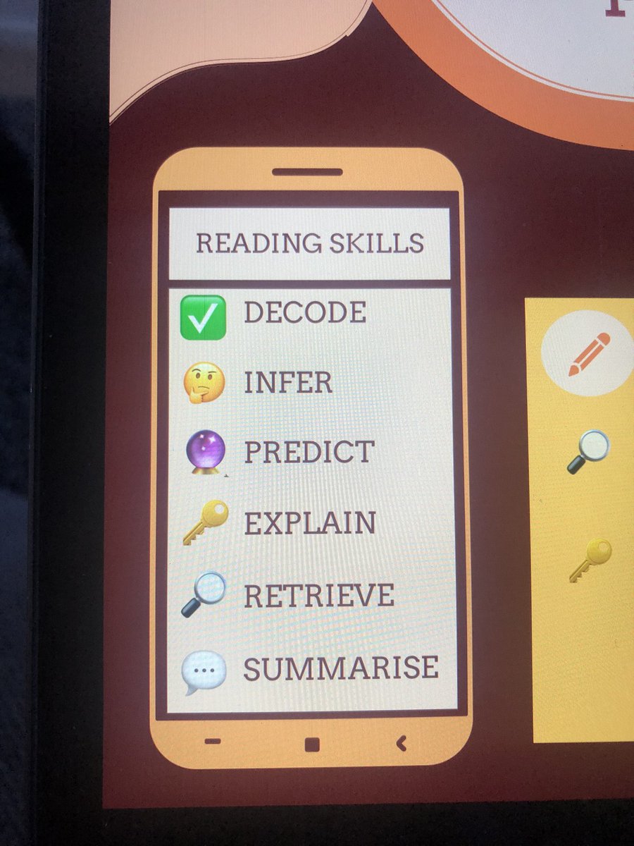 MissGraceJ's tweet photo. Loving planning our next Whole Class Read - why do emojis make everything better? 😍My recent EAL CPD has definitely reminded me of the importance of including visual media, especially when reviewing vocabulary. Makes such a difference #EAL #WCR #OliverandtheSeawigs @LiteracyShed https://t.co/kTx01J2uBb