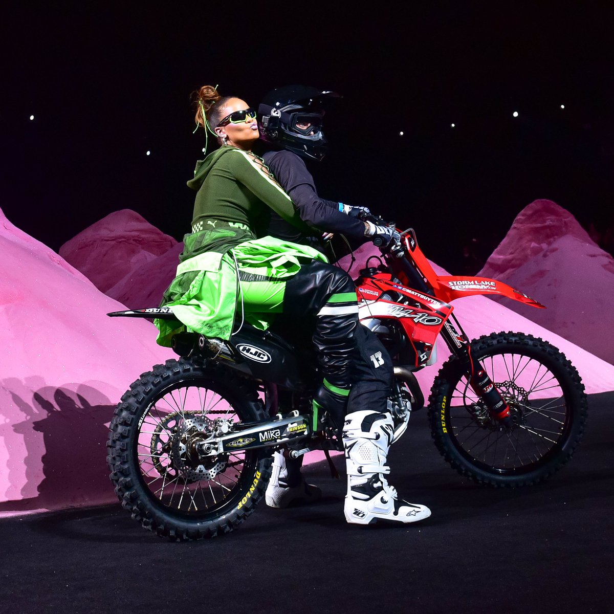Happy birthday to the one and only <a href="/rihanna/">Rihanna</a> !!! One of the only people that can pull off a dirt bike at a fashion show. 
#HappyBirthdayRihanna