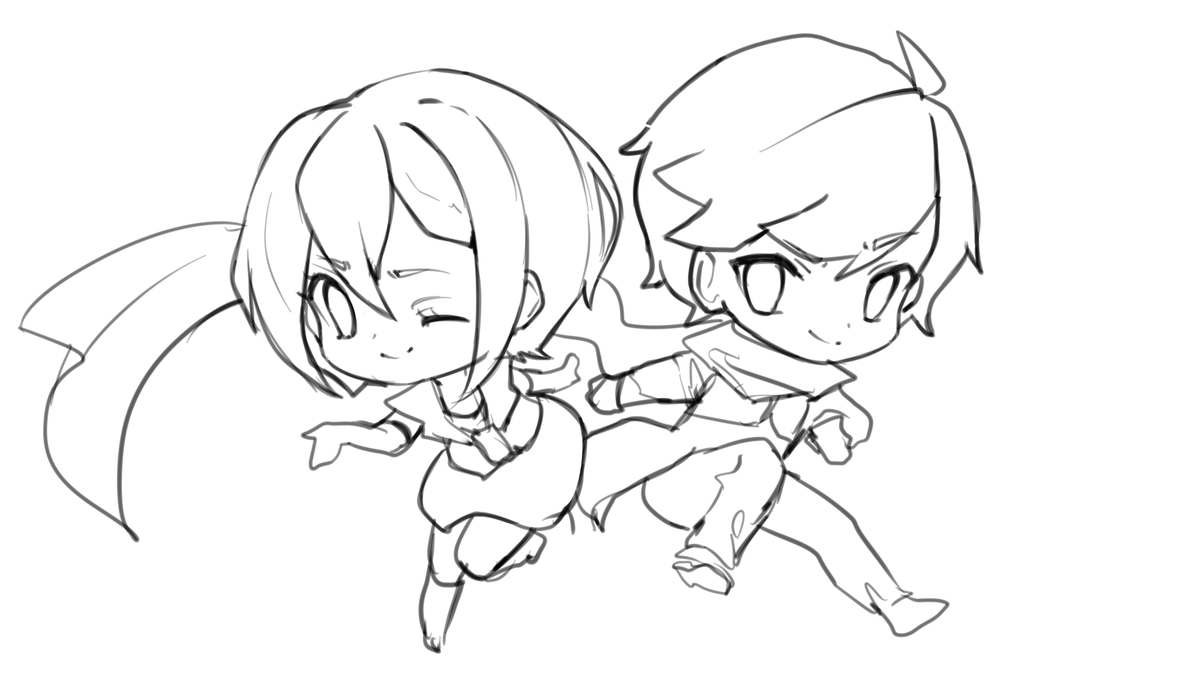 RED ❤️// BLUE ?

#MEIKO #KAITO

feel free to line and color if you want to 