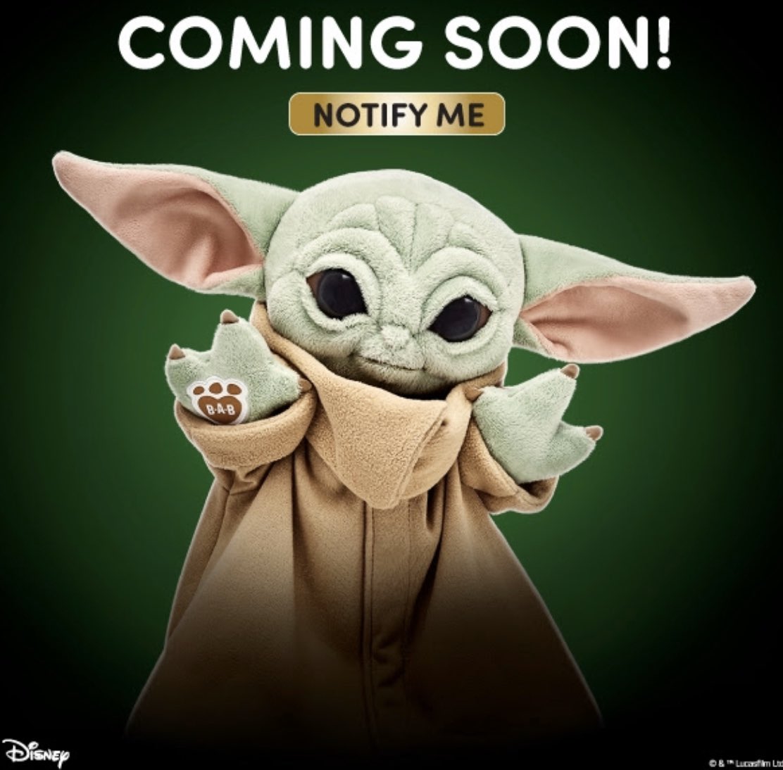 Dollastic On Twitter Build A Bear Is Coming Out With Baby Yoda