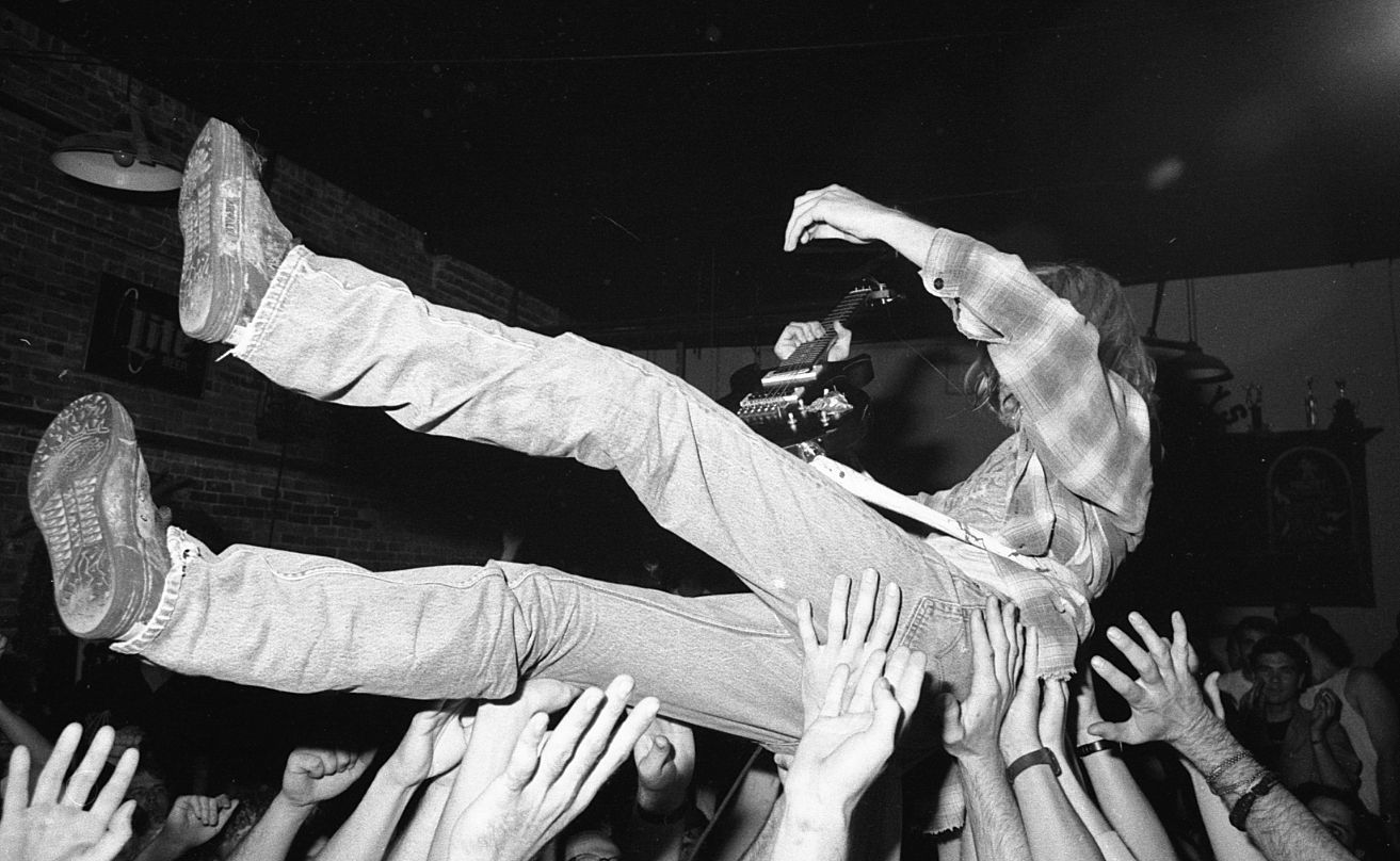 Kurt Cobain Crowd Surfing Soundgarden's Singer Shaina Shepherd's Crowd